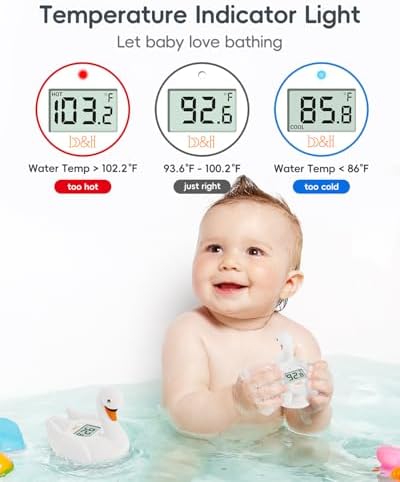 b&h Baby Bath Thermometer, Swan Digital Infant Bathtub Thermometer - Image 3