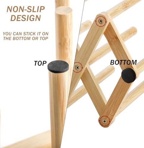 Yesland 2 Pack Wooden Bottle Drying Rack - Image 5