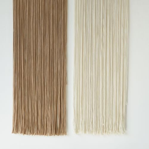 2Pcs Macrame Wall Hanging Boho wall decor Fiber Art Decor 13.7"W*51"L - Image 7