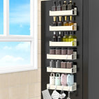 HuggieGems 6 Pack Cream White Magnetic Spice Rack Organizer by HuggieGems