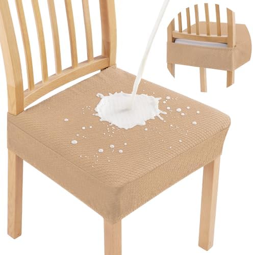 Smiry Waterproof Seat Covers for Dining Room Chairs by Smiry