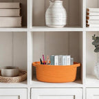 Orange Basket for Gifts Empty, Easter Basket Empty, Kids Dog Cat Toy Bin Box - Image 6