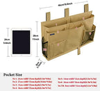 Surblue Bedside Caddy Hanging Bed Organizer Storage Bag Pocket - Image 5