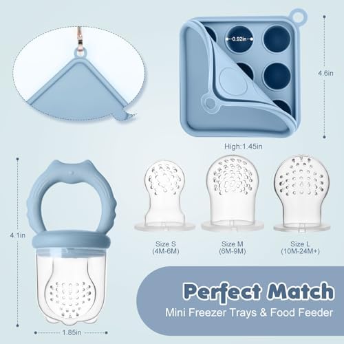Baby Fruit Food Feeder Breastmilk Popsicle Molds, Silicone Food Freezer Tray - Image 5