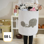 Baby Hamper Extra Large Nursery Hamper, 58L Kids Toys Basket Laundry Basket - Image 5