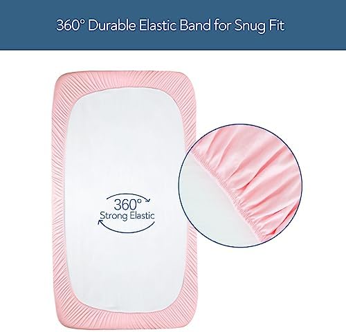 Stretchy Baby Crib Sheets for Girls - Image 3