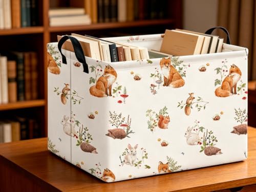 CLOCOR Rectangular Storage Basket, Collapsible Storage Bin, Waterproof Books Box - Image 4