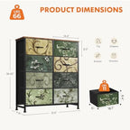 Sweetcrispy 8 Drawer Fabric Dresser, Tall Storage Tower - Image 3