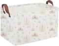 Rectangular Pink girl princess basket, Collapsible waterproof storage basket by Sanjiaofen