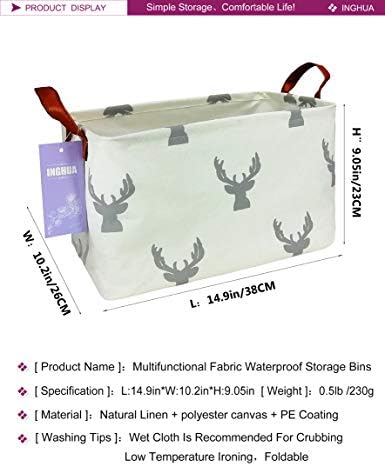 Rectangular Deer Storage Basket - Image 2