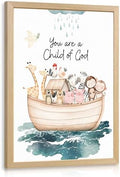 Clicyre Noahs Ark Nursery Wall Decor, Christian Baby Room Wall Art 16x24 In by Clicyre