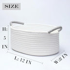 White Cotton Rope Gift Basket - Image 5