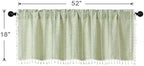 MitoVilla Boho Farmhouse Kitchen Valances - Image 7