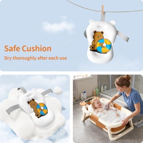 Collapsible Baby Bathtub for Newborn to Toddler - Image 3