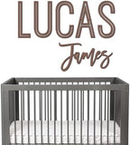 First and Middle Name Signs for Nursery Wooden Name Signs for Kids Room by WOODLAND