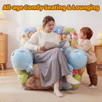Clear Stuffed Animal Storage Bean Bag Chair Organizer - Image 4