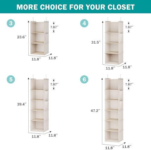 YOUDENOVA Hanging Closet Organizer and Storage - Image 5