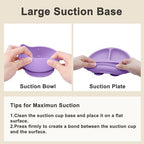Silicone Baby Feeding Set | Baby Led Weaning Supplies Includes Suction Bowls - Image 5