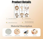 6Pcs Nursery Bible Verse Animal Canvas Wall Art Cute Woodland Animals Christian - Image 2