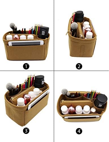 LEXSION Felt Purse Organizer Insert, Tote Bag Shaper Dividers - Image 5