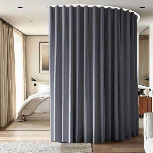 Room Divider Ceiling Mounted Curtains Track Sets Extra Wide Blackout Curtain by CBSROROHome