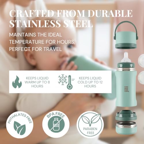 Jili All-in-One Baby Bottle, Insulated Stainless Steel Bottle - Image 5