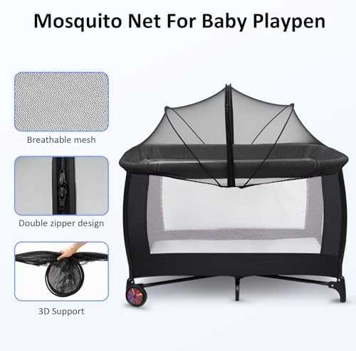 Mosquito Net for Pack n Play, Pack and Play Cover - Image 6
