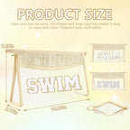 Iqimott Clear Patch Makeup Letter Bag, Boho Letter Bag - Image 2