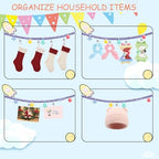 2PCS Stuffed Animals Storage Chain Organizers 80" Cotton Hanging Storage Chain - Image 4