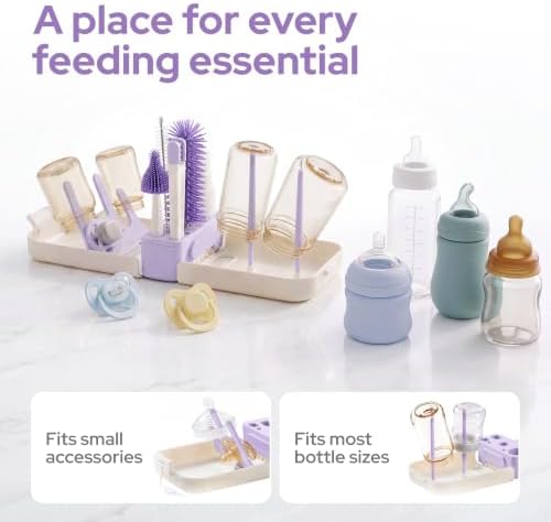 lalalark 7-in-1 Portable Baby Bottle Brush Kit, Silicone Cleaner - Image 3