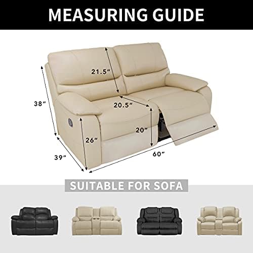 Easy-Going 100% Dual Waterproof Recliner Loveseat Cover, 6-Pieces Stretch - Image 6