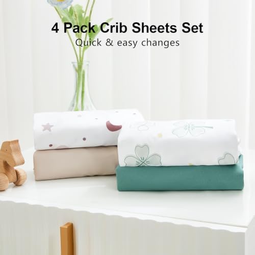 4 Pack Crib Sheets for Boys Girls - Image 5