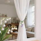 Flower Curtain Tiebacks, Cute Curtain Holdbacks - Image 4