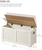 VASAGLE Storage Chest, 39.4 Inches Width Bench - Image 3