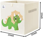 13 Inch Animal Cube Storage Bins, Foldable Fabric Kids Toy Box & Toy Chest - Image 2