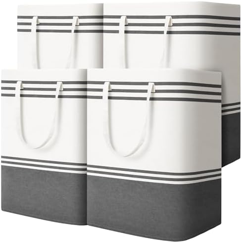 4 Pack Large Laundry Baskets, Laundry Hampers, Freestanding Waterproof by EpicTotes