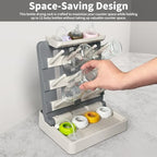 Baby Bottle Drying Rack, Vertical Standing Bottle Dryer Rack Holder-Space - Image 3