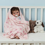 CREVENT 2Pcs 30''X40'' Cute Cozy Fluffy Warm Baby Blankets - Image 3