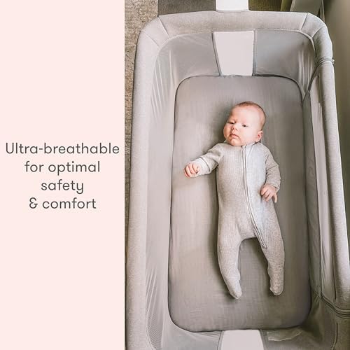 Newton Baby Bassinet Fitted Sheet 2-Pack, Breathable Muslin - Image 2