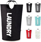 Caroeas Tall Laundry Basket 90L, Large Hamper, Freestanding Laundry Bag by Caroeas