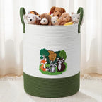 LemonRoad Woodland Animals Laundry Hamper Large Cotton Rope Storage Basket by Unknown