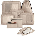 LIGHT FLIGHT 8 Set Packing Cubes by LIGHTFLIGHT