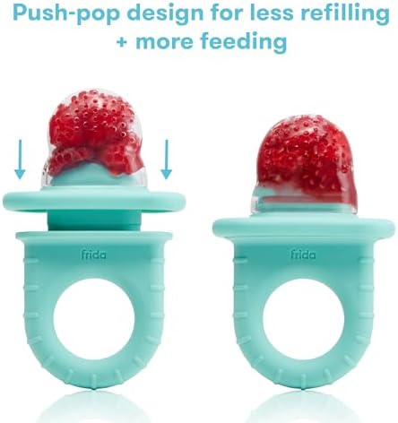 Frida Baby Push Pop Silicone Feeder, Baby Fruit Feeder, BPA Free - Image 3
