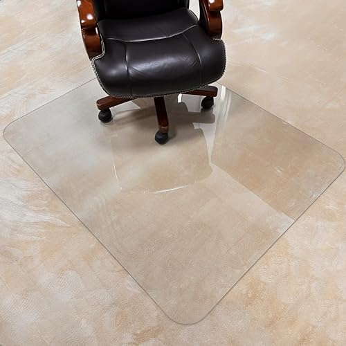 2Pack Crystal Clear 1/5" Thick 59" x 47" Heavy Duty Hard Chair Mat, Can be Used by MuArts