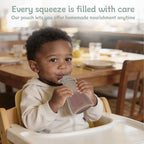 Eascrozn 4 Pack Reusable Baby Food Pouches, Squeezable Pouches BPA Free - Image 6