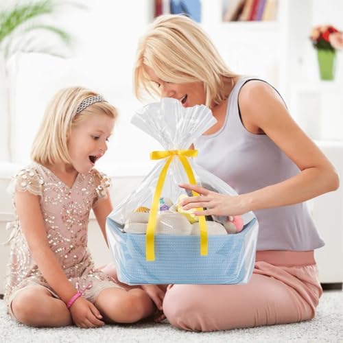 OIAHOMY Woven Basket, Gift Basket Empty - Image 6