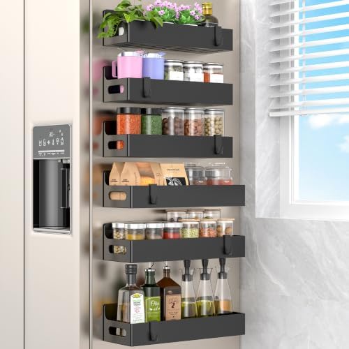 HuggieGems Upgrade Black Magnetic Spice Rack by HuggieGems