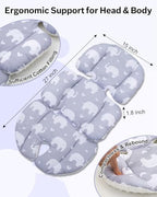 Infant Car Seat Insert with Extra Headrest, Baby Car Seat Head Support - Image 6
