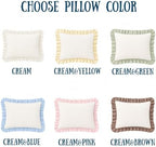 Muslin Pillow Cover, Monogram Pillow Covers, Custom Embroidered Pillow Covers - Image 2