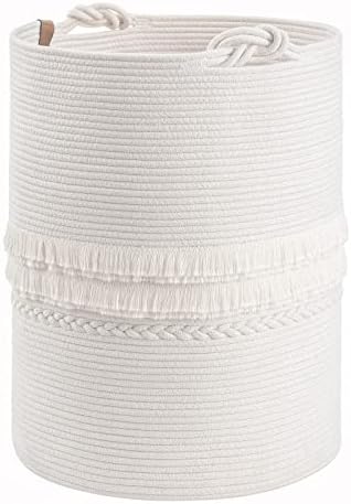 CherryNow 70L Woven Rope Laundry Basket by CherryNow